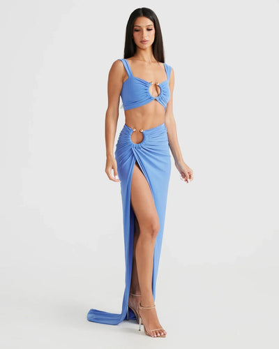 LAVIVE Cut Out Maxi Dress