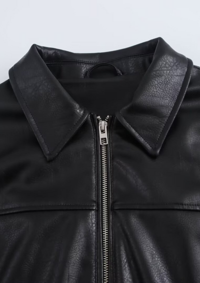 OVERSIZED LEATHER JACKET