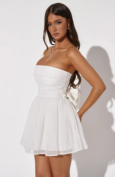 LAVIVE Bow Back Mini Dress