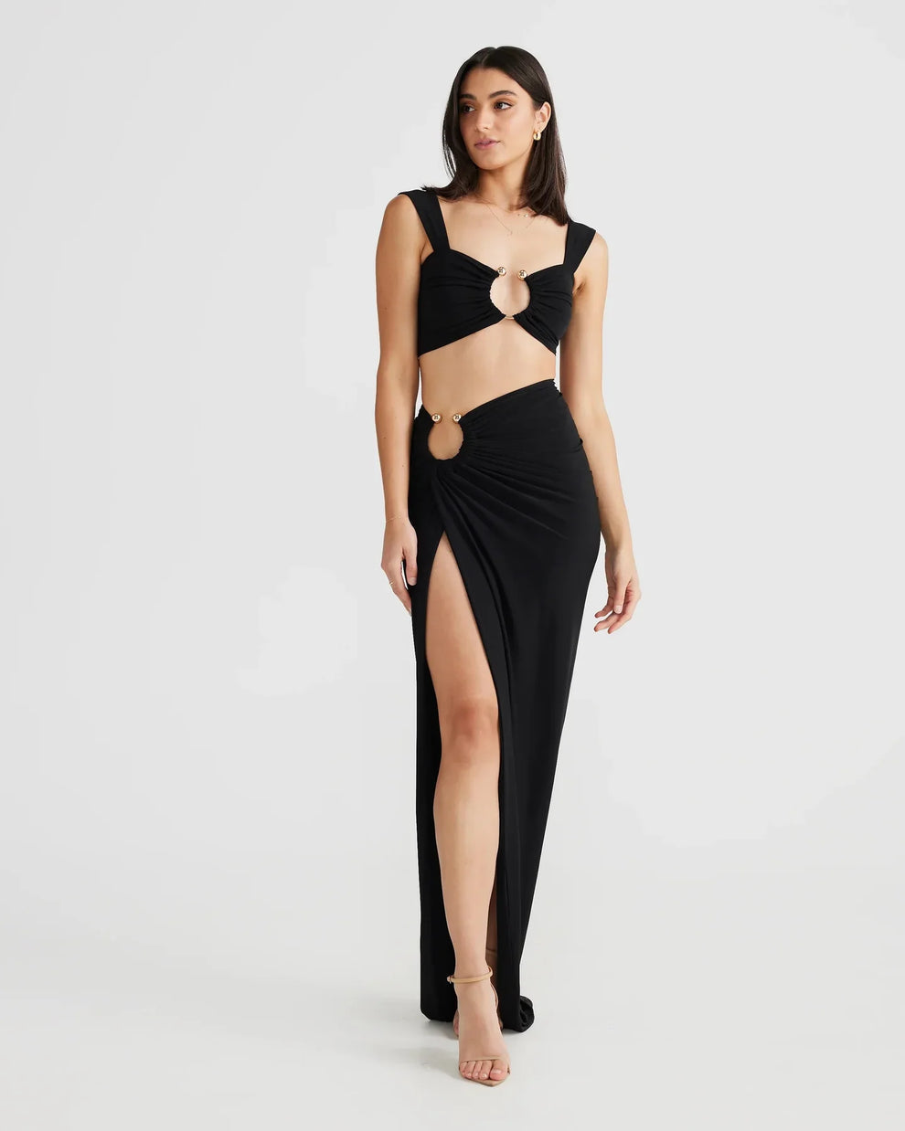 LAVIVE Cut Out Maxi Dress