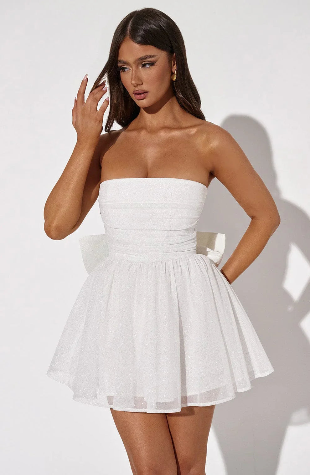 LAVIVE Bow Back Mini Dress