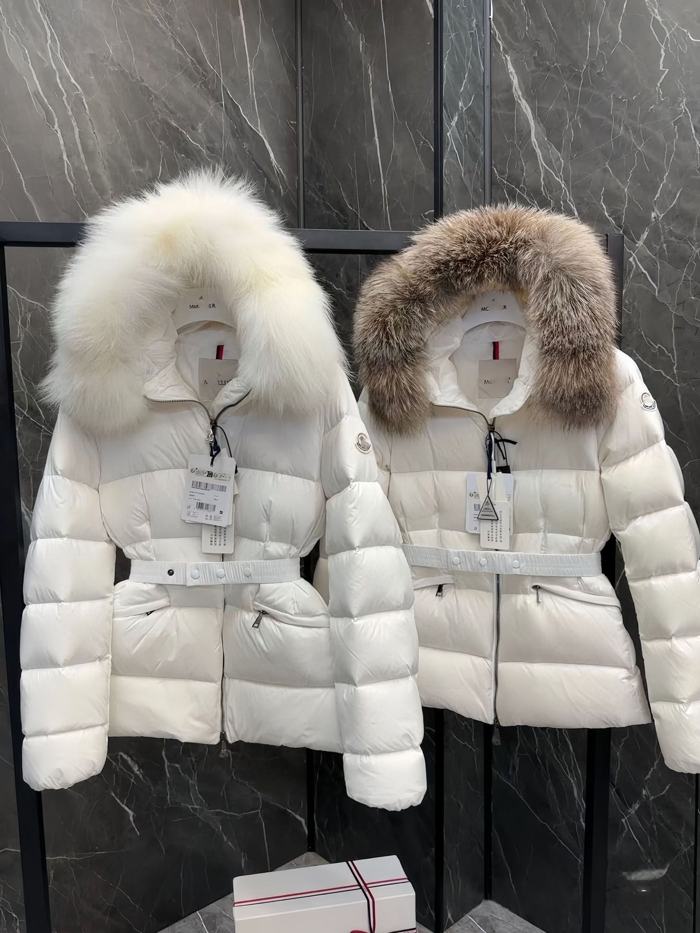 „MCLR“ Damen Daunenjacke mit Fellkragen