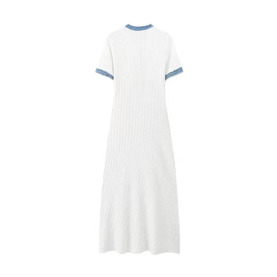 Sommerkleid - Weiß & Blau