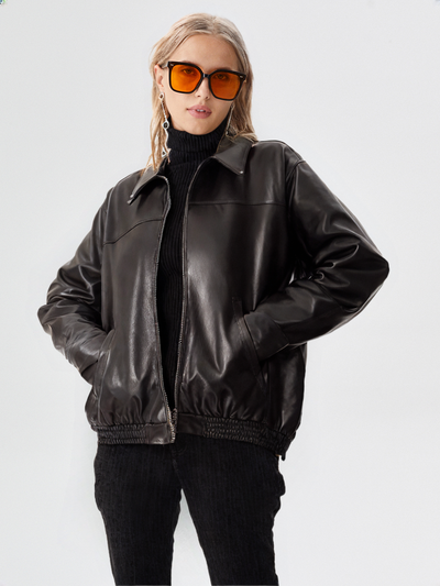 OVERSIZED LEATHER JACKET