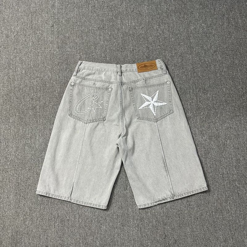 "Alcatraz" Jeans Shorts Grey