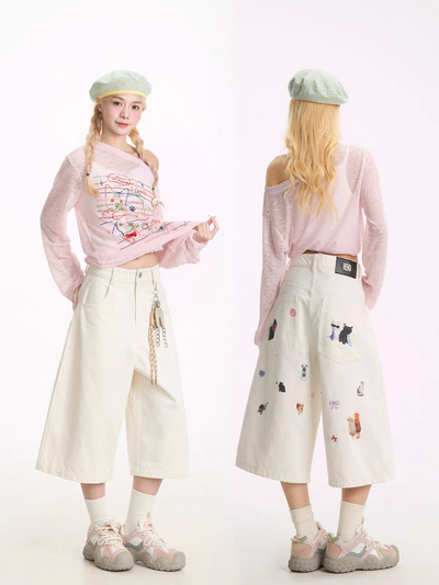 LAVIVE Oversized Culotte Pants