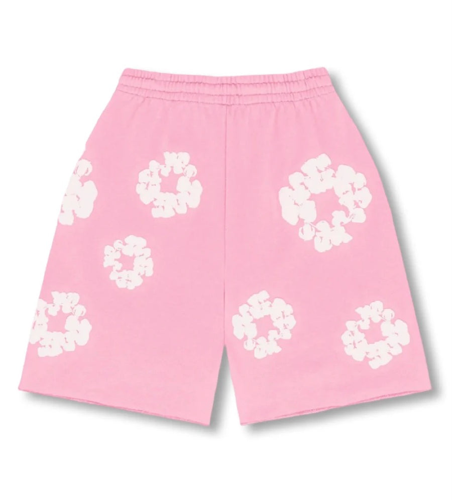 "FLOWER SHORTS" PINK