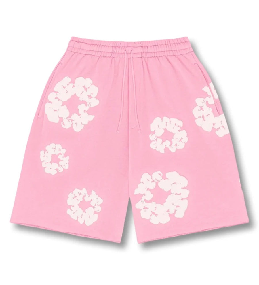 "FLOWER SHORTS" PINK