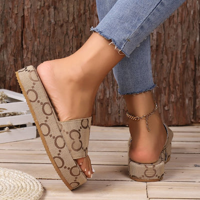 "Italian Luxury" Pantolette mit Plateausohle