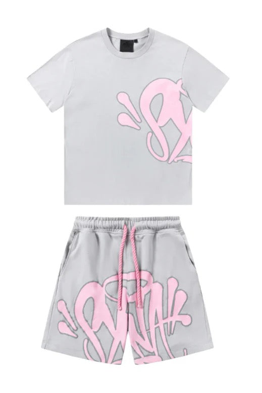 "Graffiti" Summer Set Grey Pink