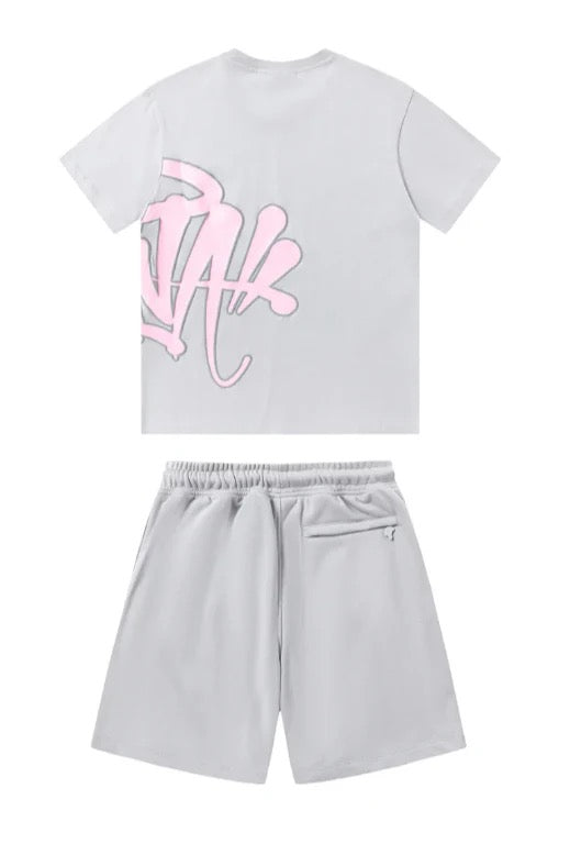 "Graffiti" Summer Set Grey Pink