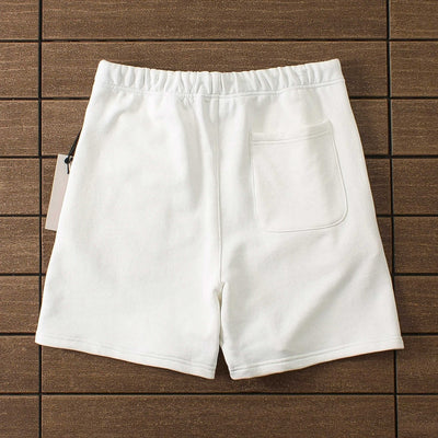 "ESSENCE" Shorts White